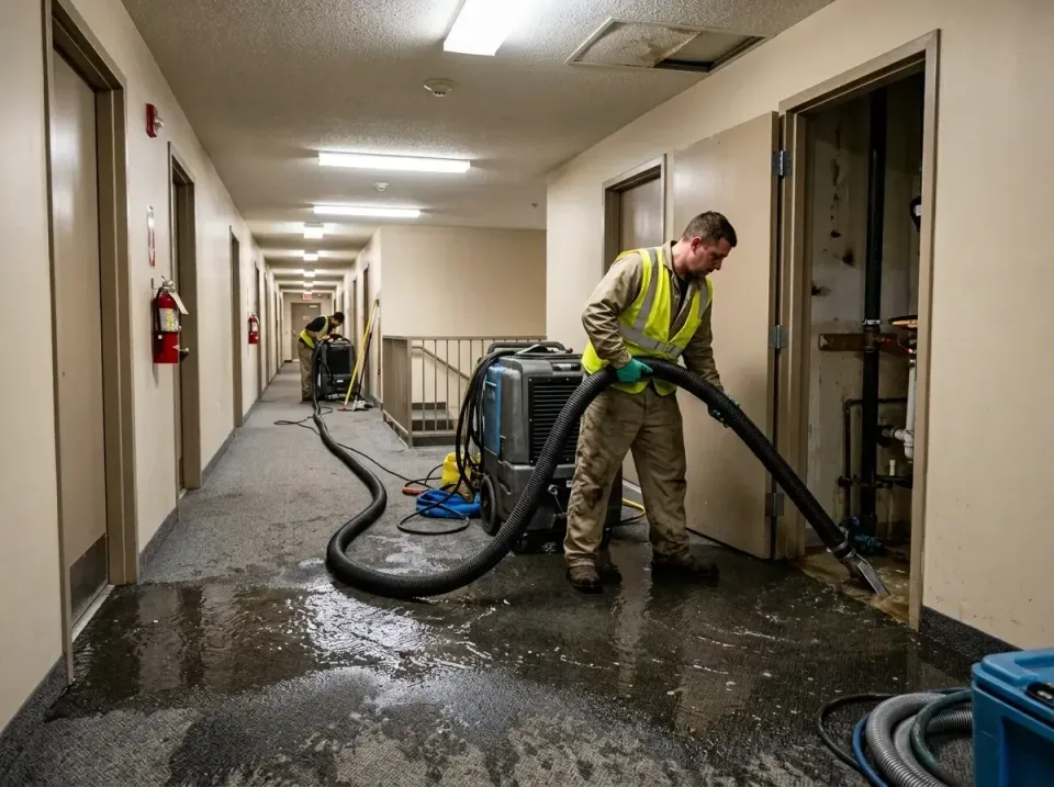 multi-unit-apartment-hallway-f-005 — frequently asked questions, Emergency Burst Pipe Water Extraction & Removal in Wind Gap…